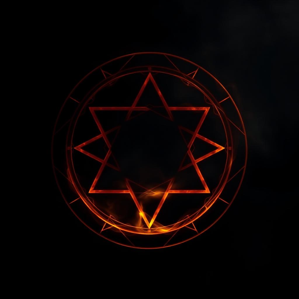 Glowing alchemical sigil